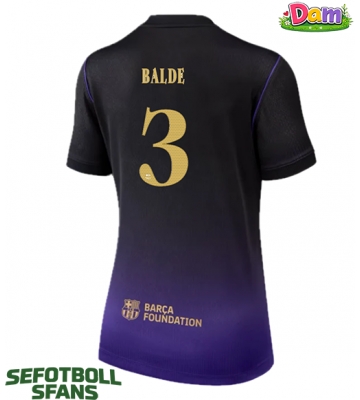 Barcelona Alejandro Balde #3 Bortatröja Kvinnor 2026-27 Kortärmad
